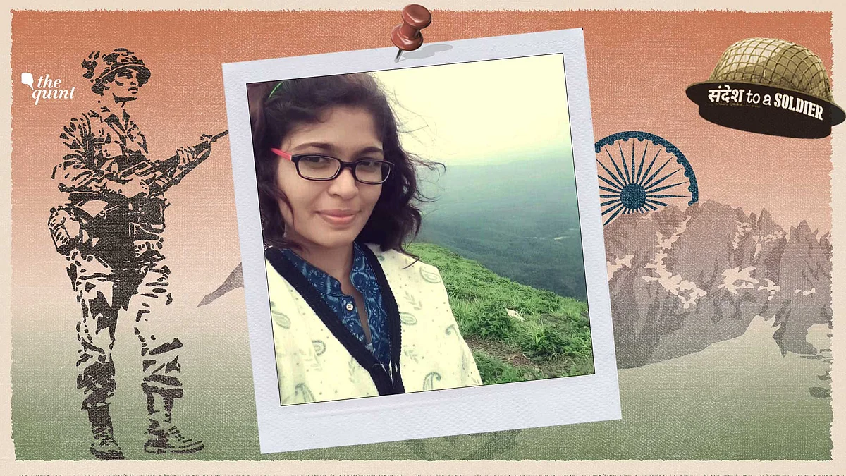 Anjana Jaya Prakash from Kerala sends her sandesh to a soldier.