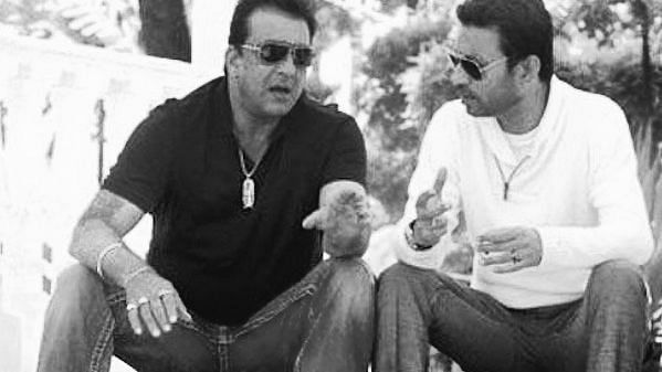 Sanjay Dutt with Irrfan Khan. 