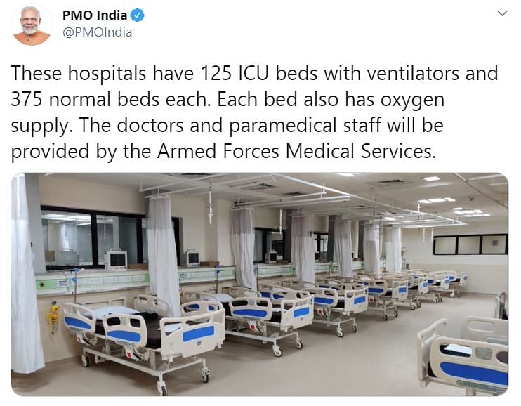 The 500-bed hospital at Patna is being inaugurated on 24 August.