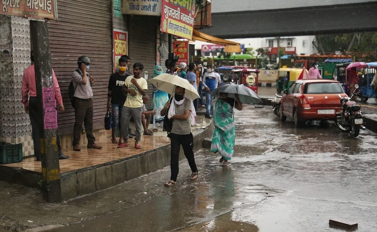 Visuals from Gurugram showed many areas, including an underpass, flooded.