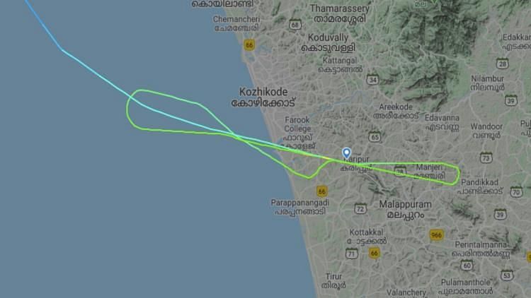 Flight Radar Shows Air India Express Circled Twice Before Landing 