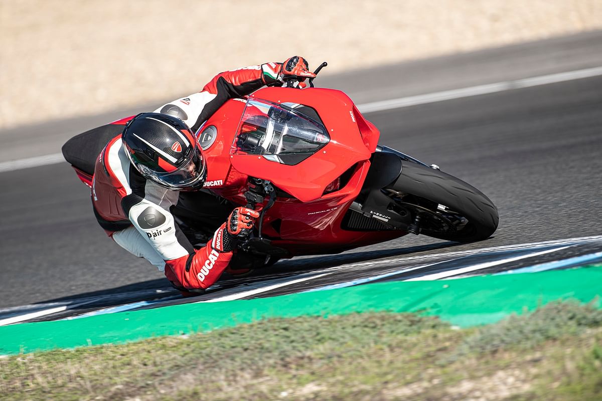 The new Ducati Panigale V2 competes with litre-class bikes like the Kawasaki ZX-10R and the Suzuki GSX-R1000.