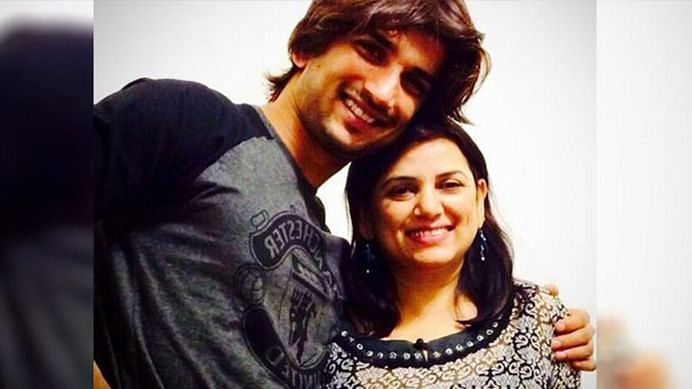 Sushant Singh Rajput with his sister Neetu.