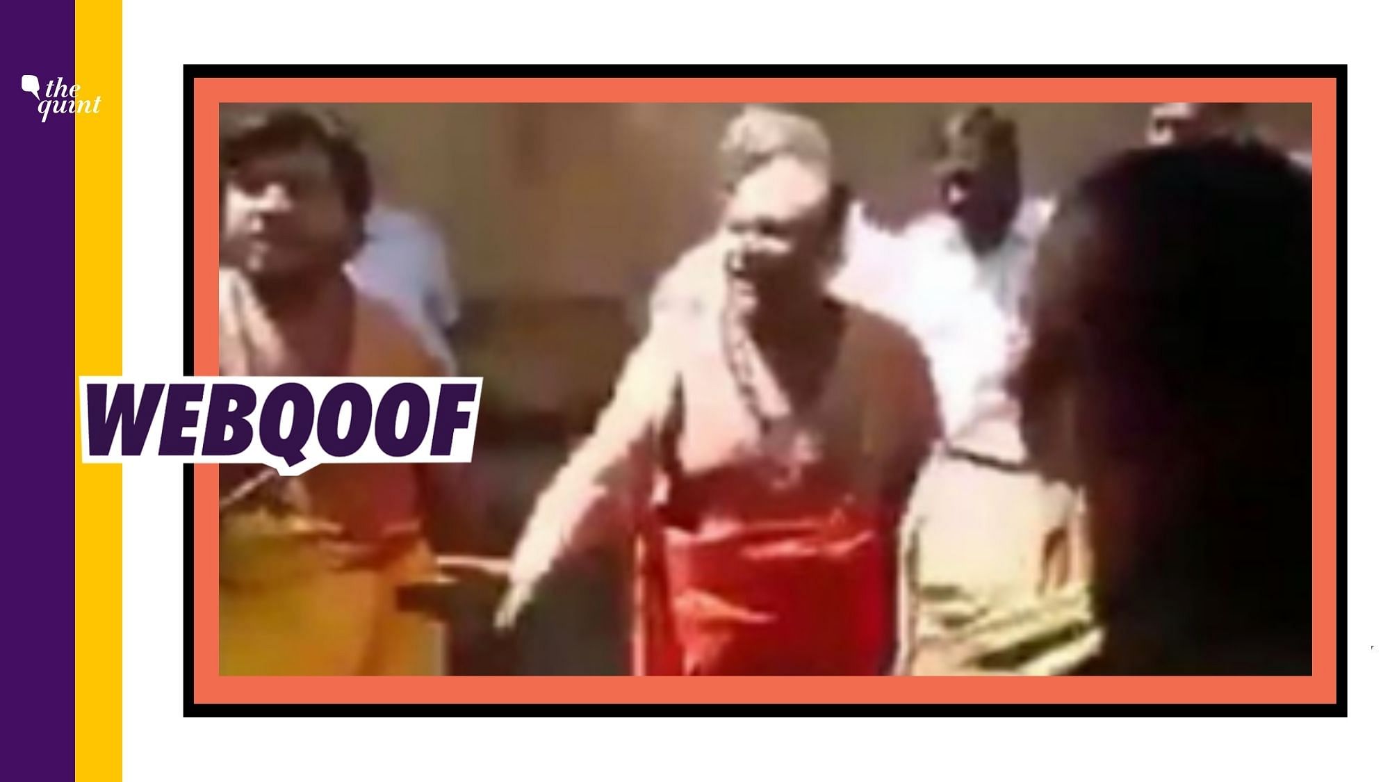 An old video wherein an argument happened between the priests of Kolaramma temple and government officers over the installation of hundi has resurfaced with misleading claims.