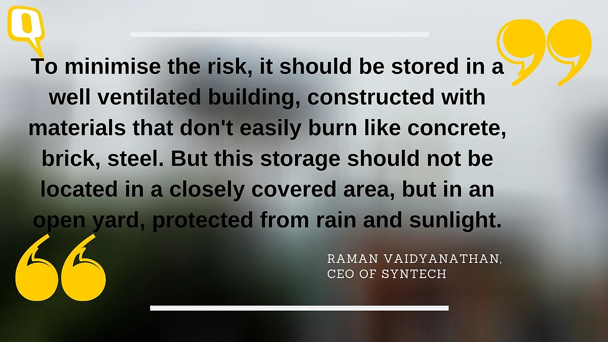 Why Chennai Must Safely Dispose of 740 Tonnes of Ammonium Nitrate
