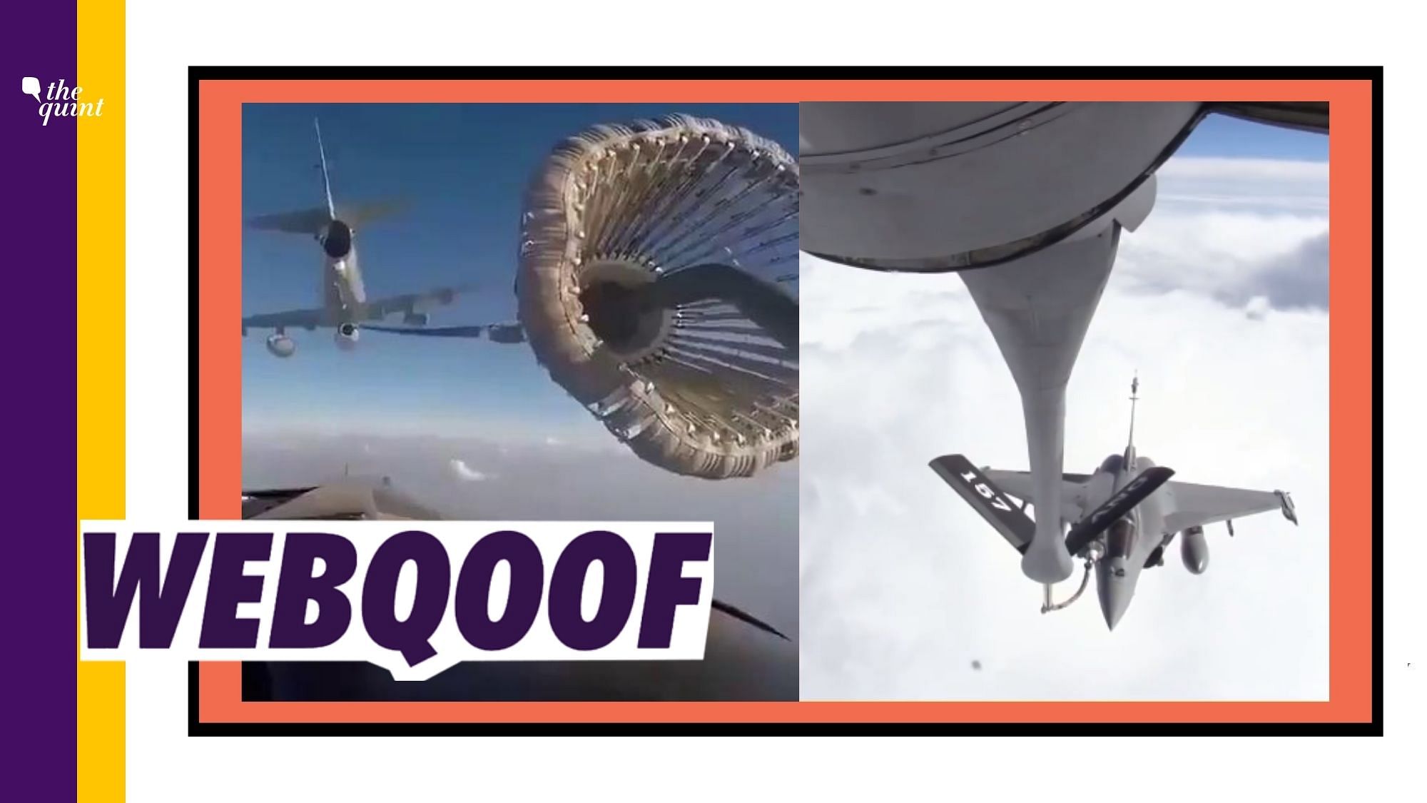 Several videos went viral on social media as the mid-air refuelling of the Rafale jets.