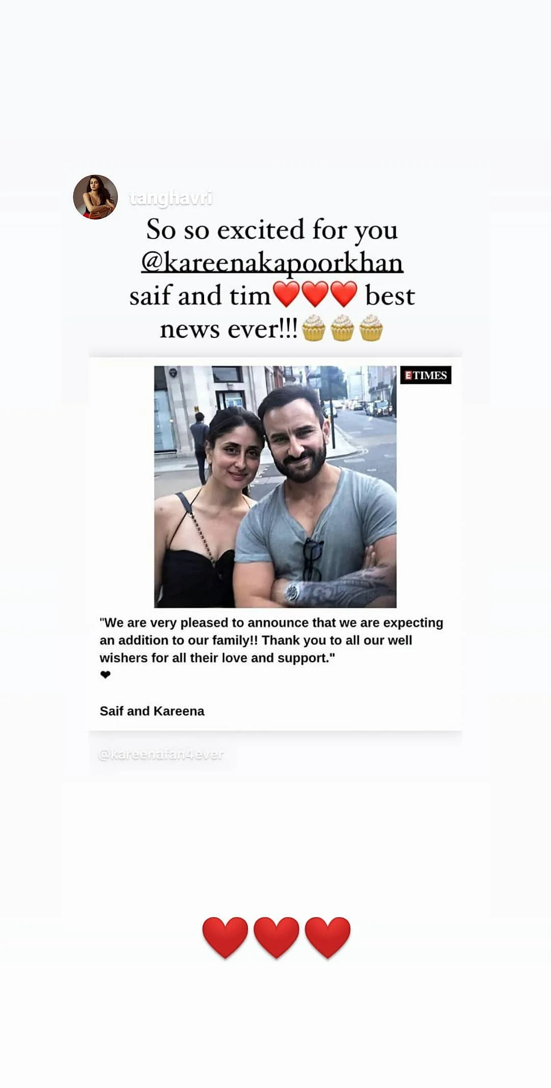 Rhea, Riddhima, Soha Congratulate Parents-To-Be Saif & Kareena