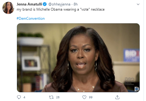 Michelle Obama being as iconic as always.