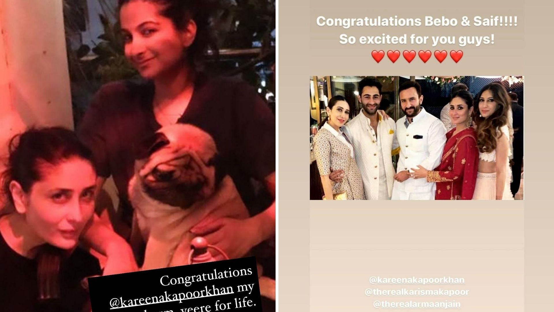 Celebs wish Saif and Kareena as they get ready for their second child. 