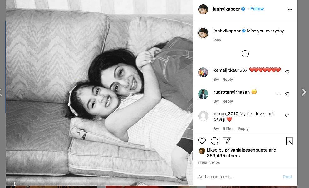 Janhvi & Boney Kapoor Remember Sridevi on Her Birth Anniversary