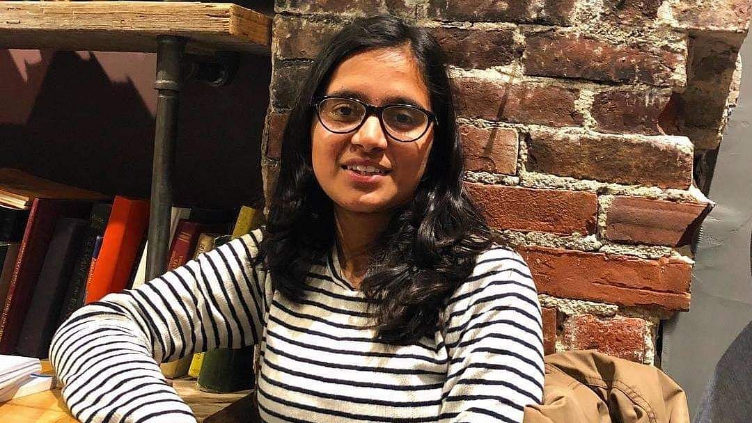 File photo of Sudeeksha Bhati, a teenager and a student of Babson College in Massachusetts, who was killed in an accident in UP.