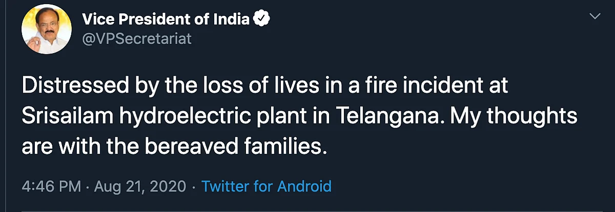 9 Dead in Telangana Power Plant Fire; PM Says ‘Deeply Unfortunate’
