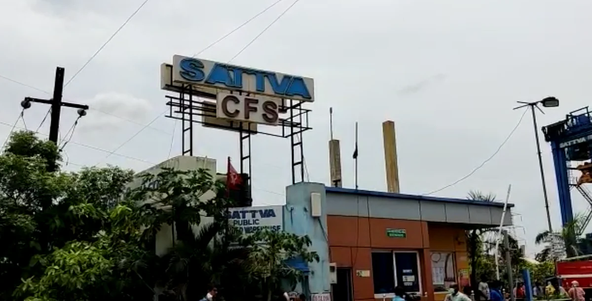 Nearly 740 tonnes of the explosive chemical has been stored within the premises of Sattva Container Freight Station in Ponneri High Road, Manali, Thiruvottiyur Taluk.