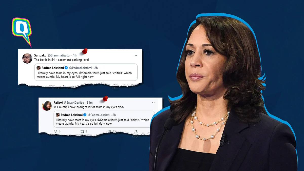 US Senator Kamala Harris officially accepted the Democratic nomination for vice president.