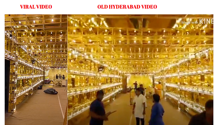 Left: Viral video. Right: Old Hyderabad video uploaded on YouTube.