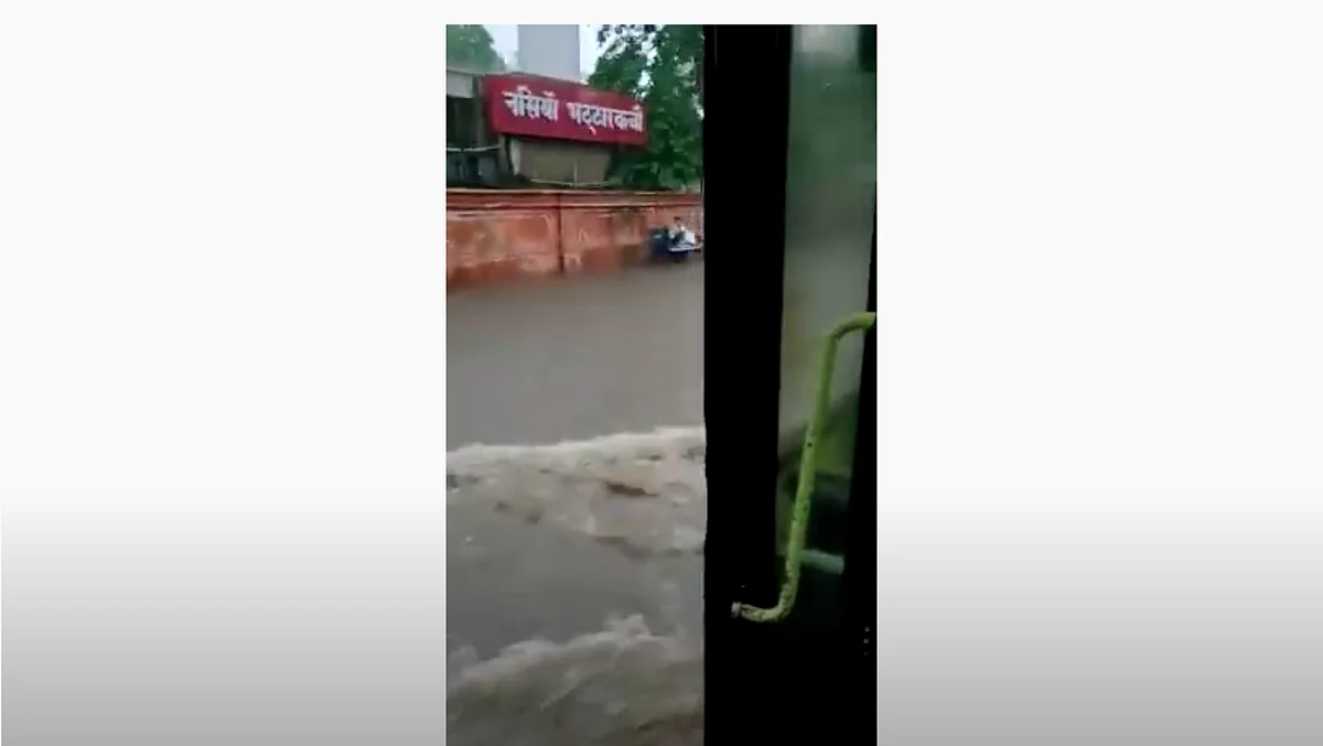 Video From Jaipur Shared as Condition of Delhi Bus During Monsoon