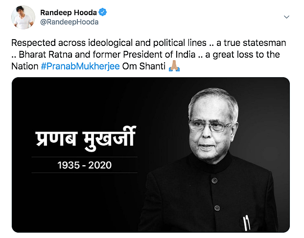 A True Statesman: Bollywood Mourns Demise of Pranab Mukherjee