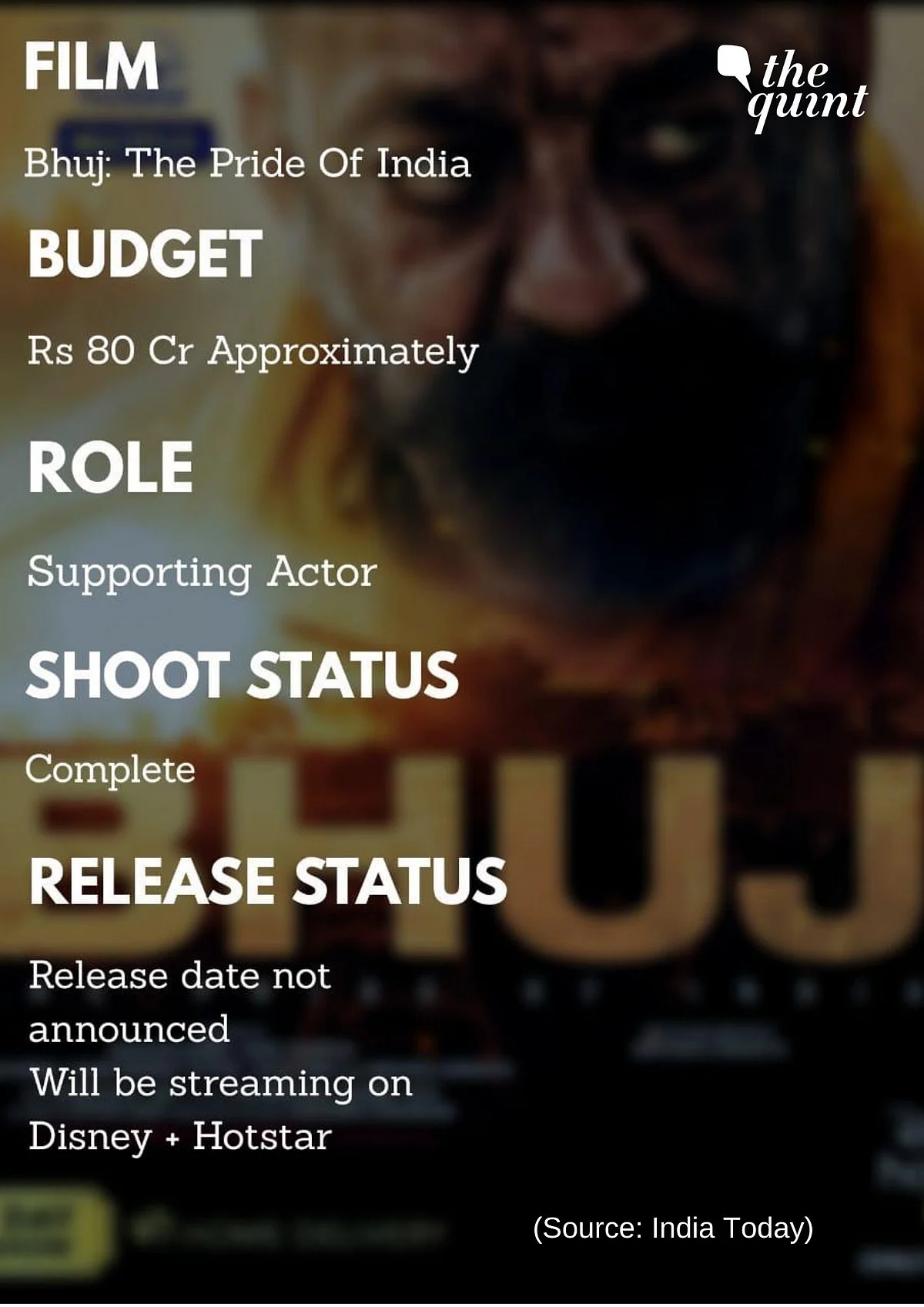 Sanjay Dutt and Ajay Devgn’s film Bhuj: The Pride Of India will be streaming on Disney+Hotstar