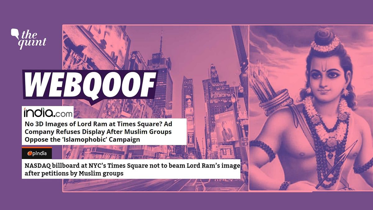Only Muslims Against Ram Billboards in NYC? OpIndia Ignores Facts
