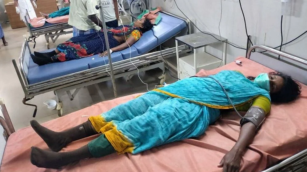 The employees, all women, were rushed to a government hospital where they are currently stable.