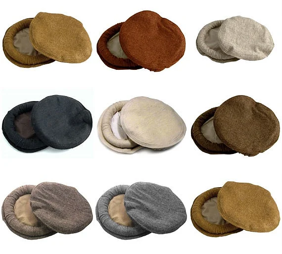 Traditional handwoven woollen Chitrali Pakol caps 