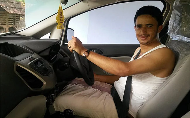 Talal during his holidays in Kerala.