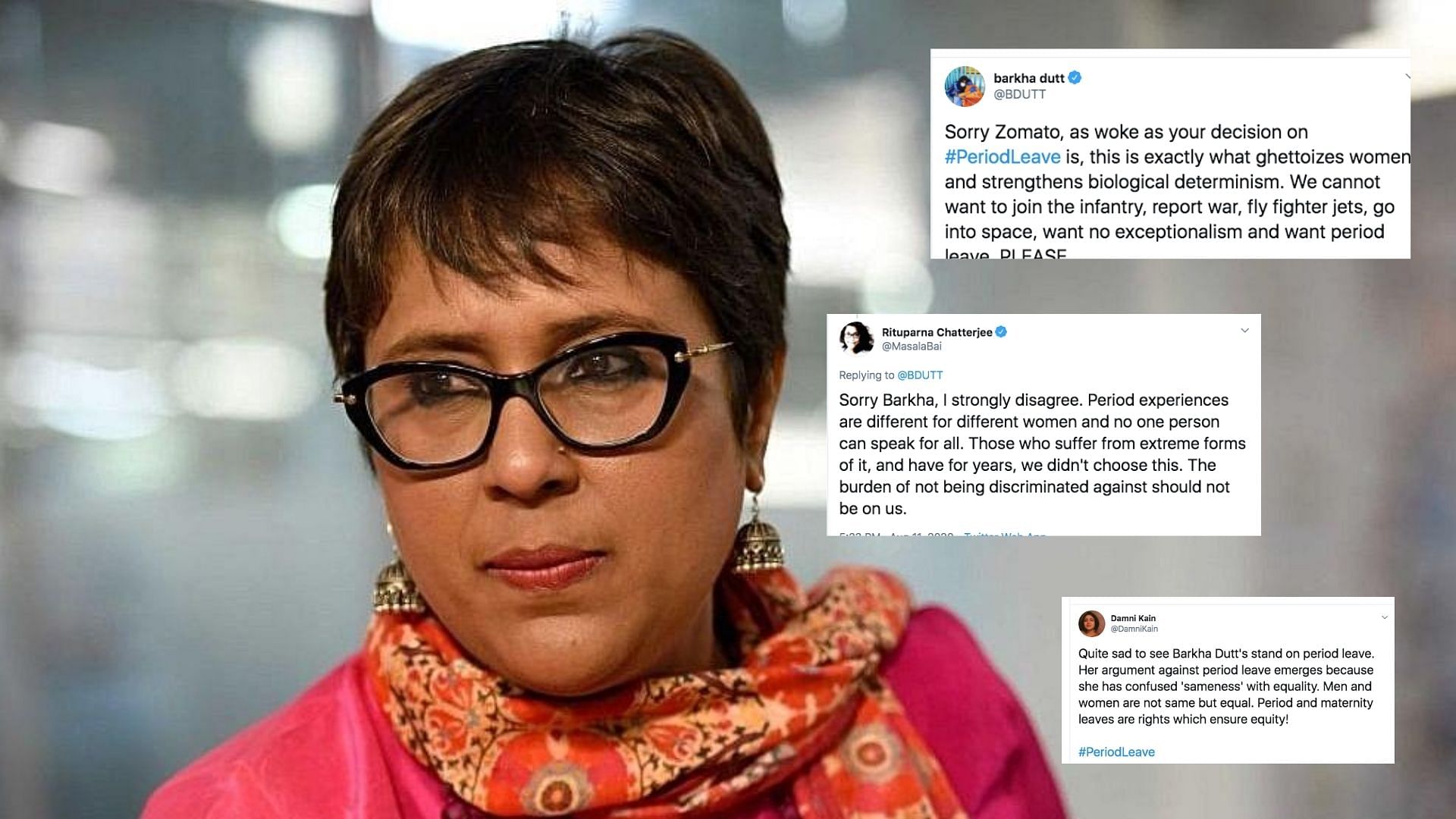 Twitter objects to Barkha Dutt's remarks on period leaves. 