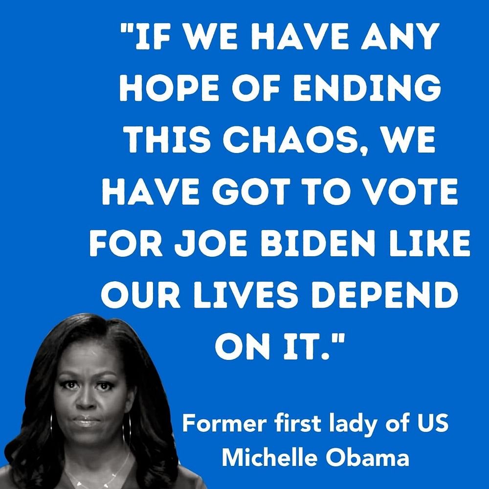 Vote for Joe Biden Like Our Lives Depend on It': Michelle Obama at Virtual  DNC