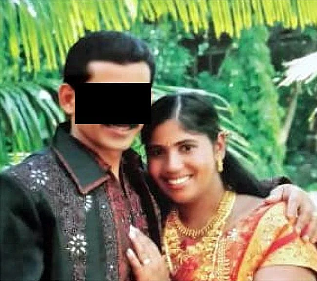 Nimisha with Tomy after their wedding
