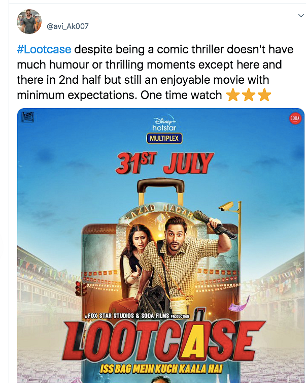 Stellar Performances: Twitter Gives Thumbs Up to 'Lootcase'