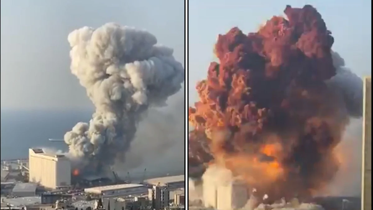 Two massive explosions rocked the Lebanese capital Beirut on Tuesday, 4 August.