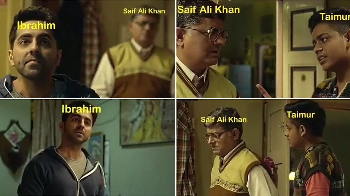 Gajraj Rao shares a meme from Badhaai Ho.