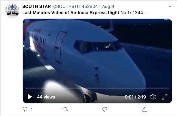 This is not actual video captured of the plane but a simulation of the last moments of its journey using real data.
