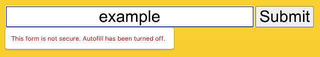 The new security update will show you warnings if the text box is not safe. 