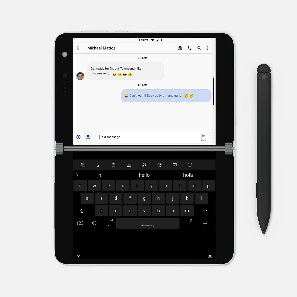 The Surface Duo also comes in 128GB and 256GB RAM variants.