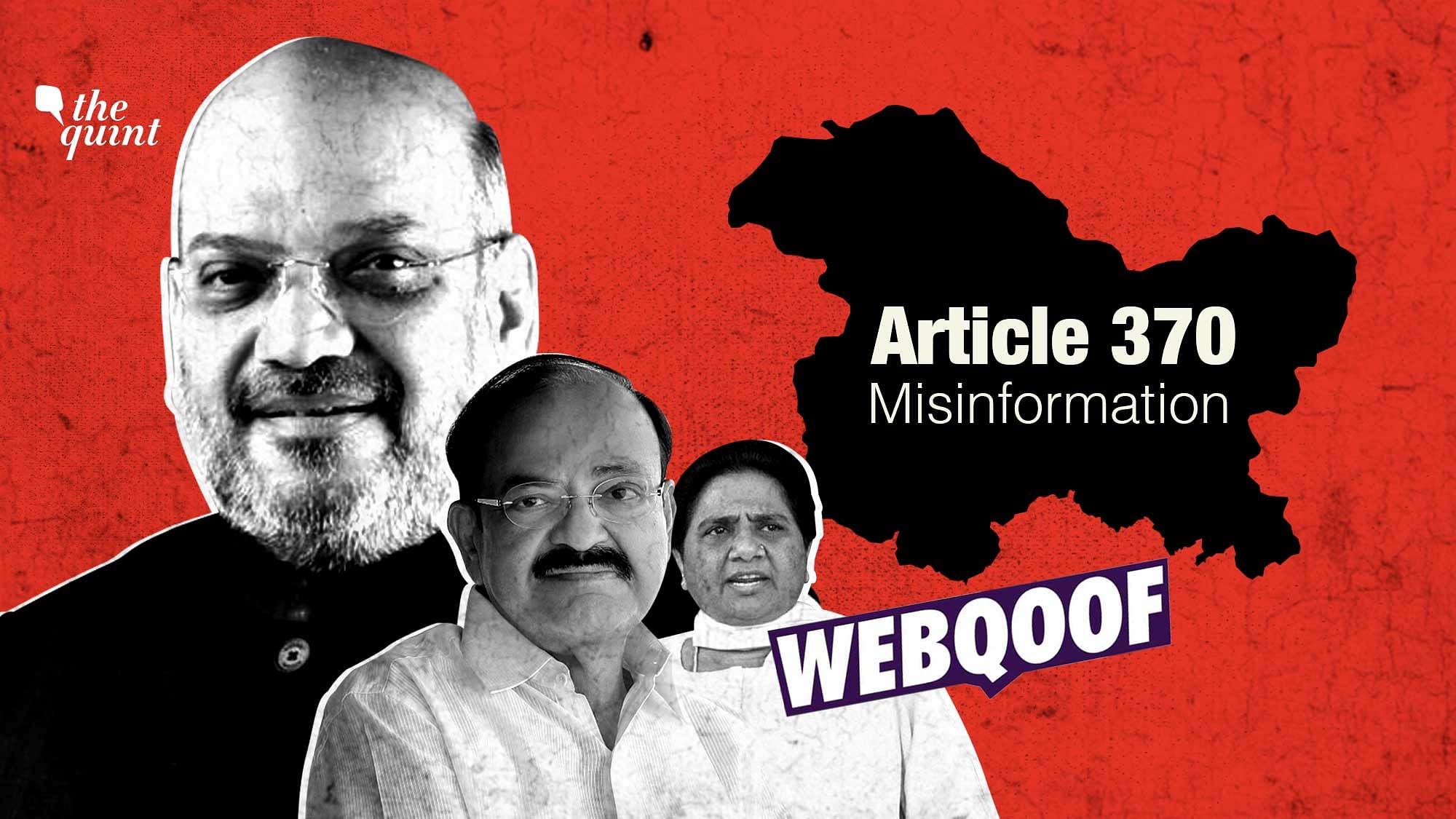 Abrogation of Article 370 led to a barrage of misinformation on social media.