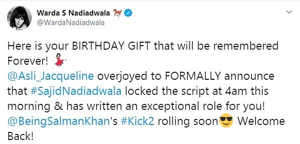'Kick 2' will be releasing on Christmas 2021.