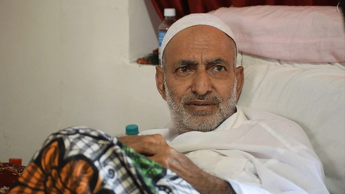 Shah at home in Kashmir.