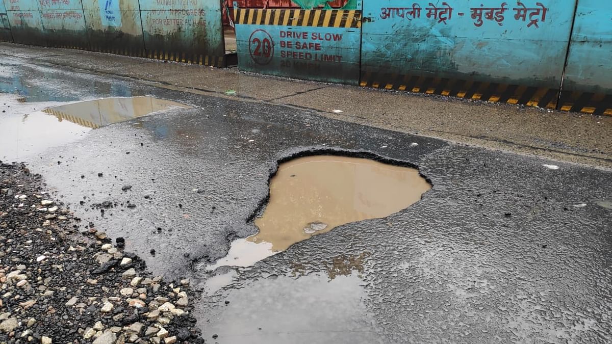 Three days after The Quint’s report, BMC has fixed the potholes on the road.