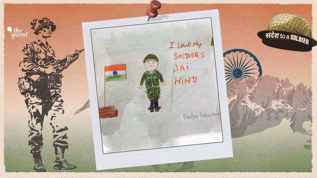 Dear Soldier, Jai Hind: Children Draw Their Sandesh To A Soldier