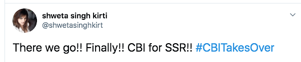 The Supreme Court has handed over the Sushant Singh Rajput case to the CBI. 