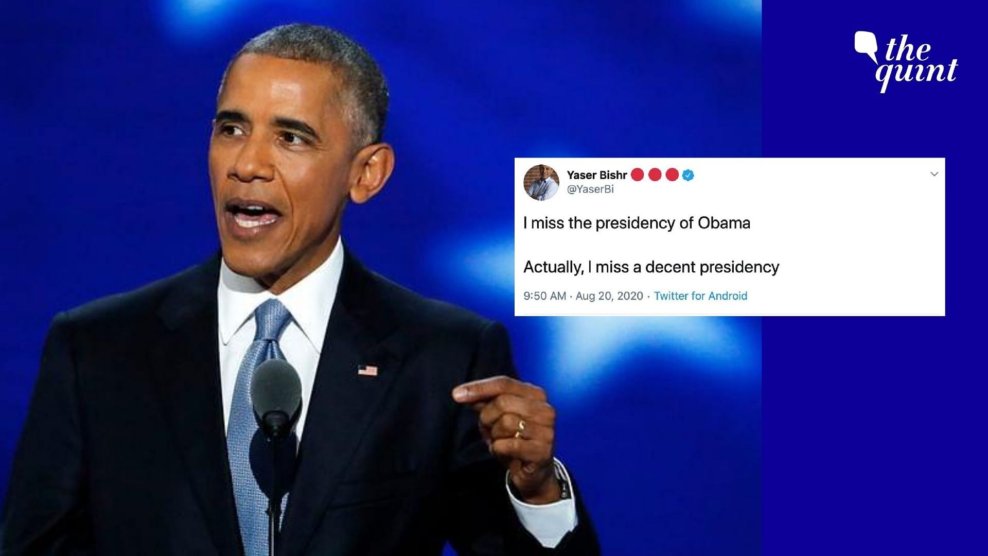 Former US President Barack Obama’s bold and impassioned speech at the Democratic National Convention on Wednesday, 19 August has created great buzz on social media.