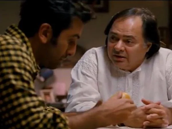 Farooq Shaikh and Ranbir Kapoor in a still from Yeh Jawaani Hai Deewani.