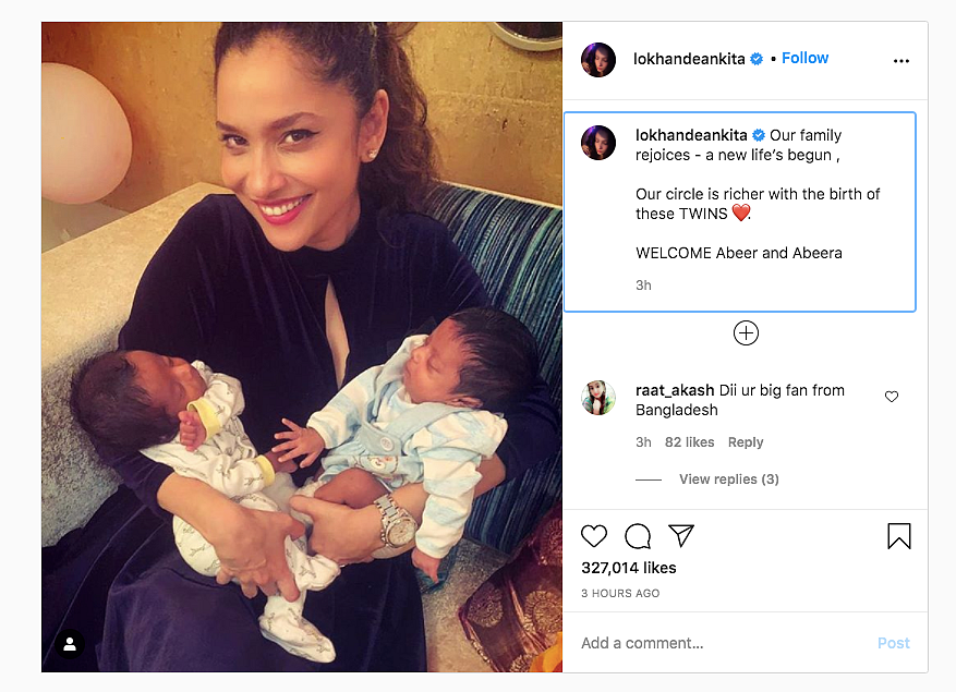 Ankita Welcomes New Members to Her Family, Shares Photo