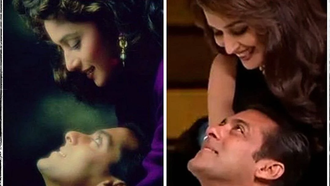 Madhuri Dixit and Salman Khan.