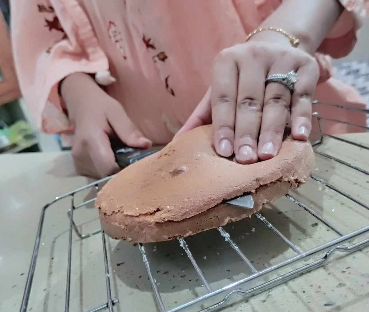 she has ‘mastered’ the art of baking in a cooker.