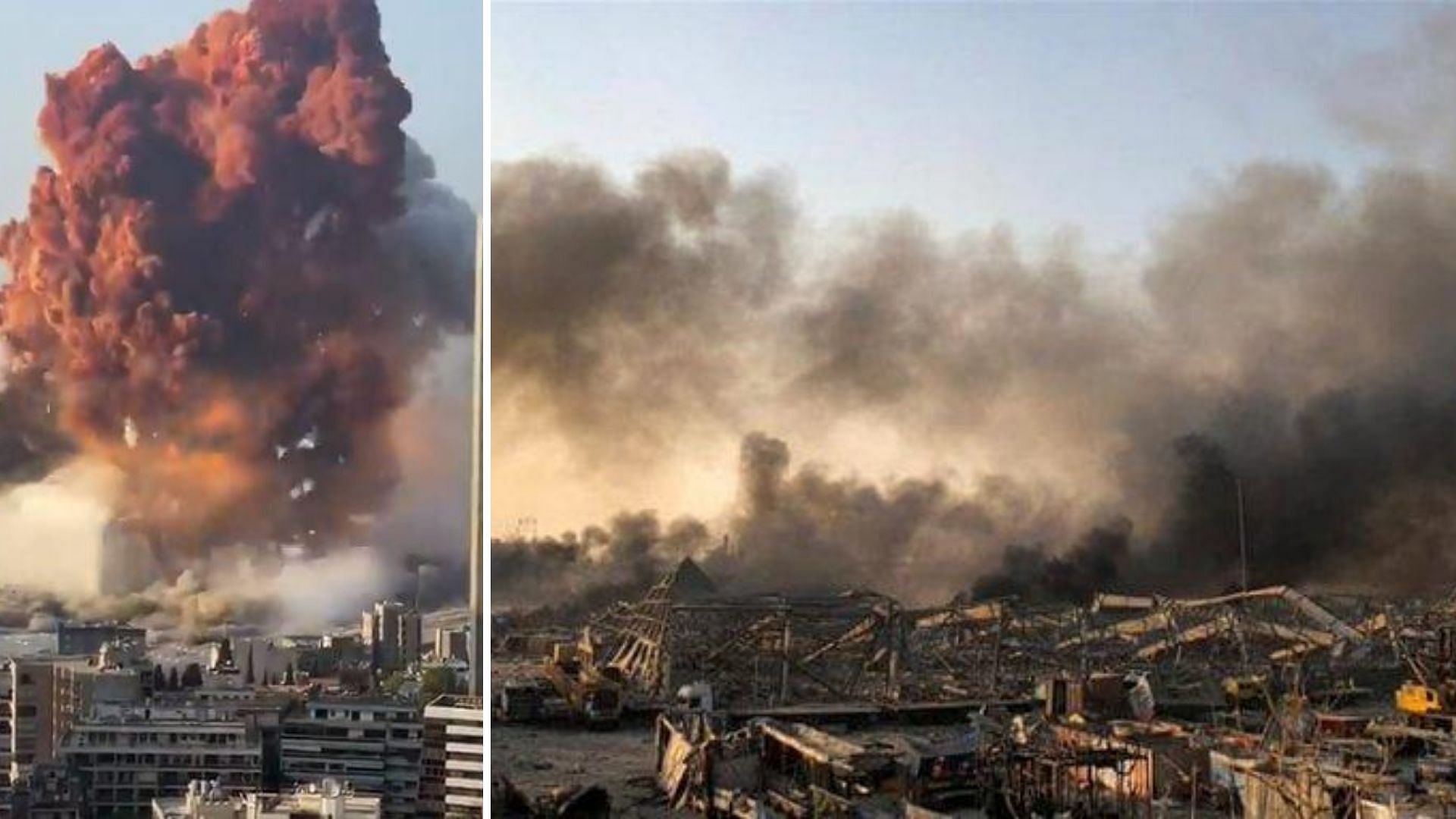A massive explosion rocked the Lebanese capital Beirut on Tuesday, 4 August.
