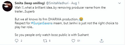 'Gunjan Saxena' will stream on Netflix on 12 August.