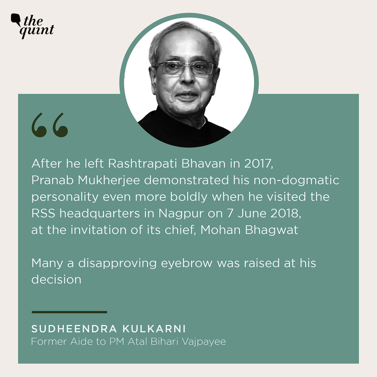 Pranab Mukherjee defended ‘secularism’ as one of the foundational pillars of Indian civilisation and Constitution.