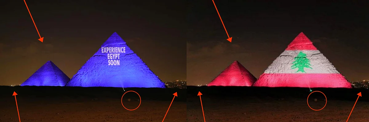 Left: Original image. Right: Photoshopped image.